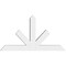 Ekena Millwork Saratoga Architectural Grade PVC Gable Bracket, 48"W x 26"H x 4"D x 4"F, 13/12 Pitch GBP048X26X0404SAR00 - alternate 2